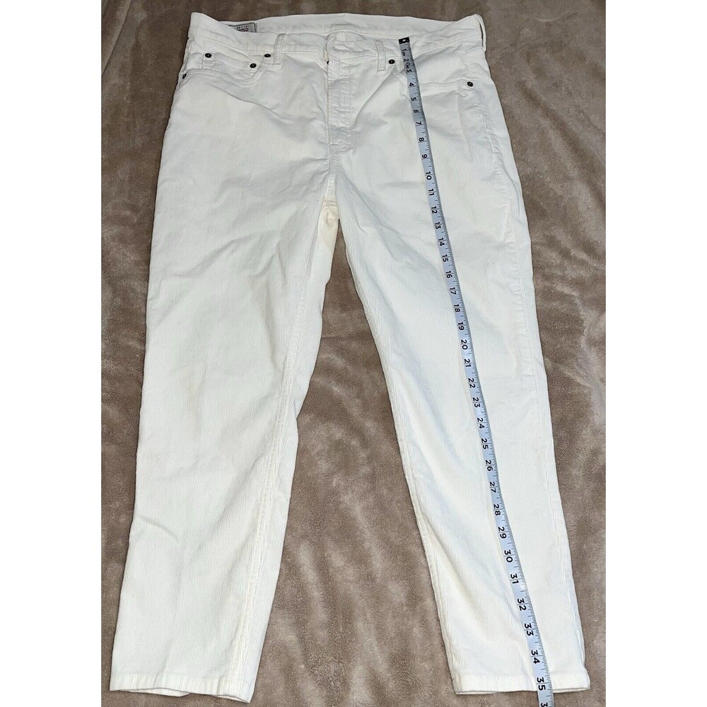 Gap High Rise Cigarette Cords Secret Smoothing Pockets Women's Size 33 Short
